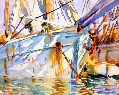 In a Levantine Port fine art print by John Singer Sargent (1906)