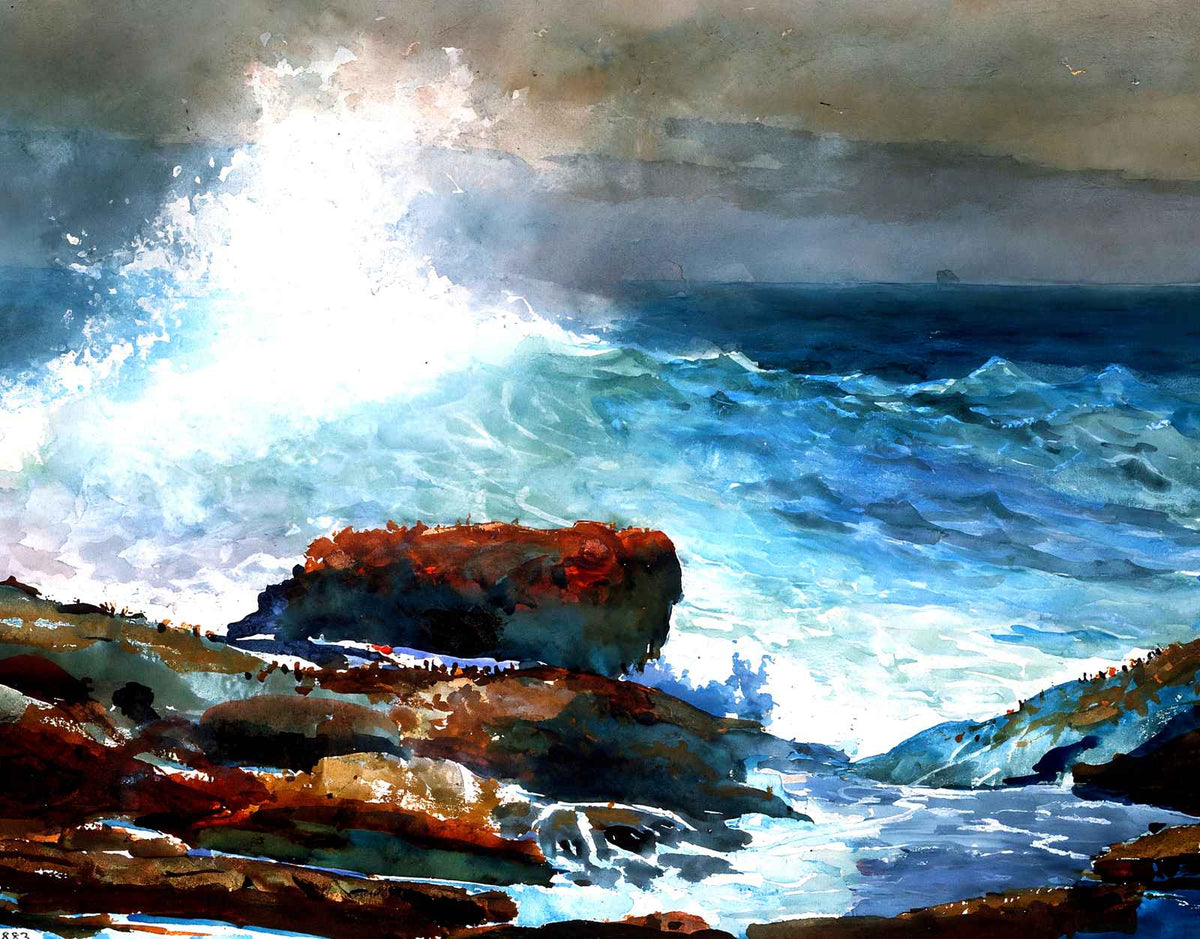 Incoming Tide, Scarboro Maine Fine Art Print 1883 by Winslow Homer (6 Sizes)