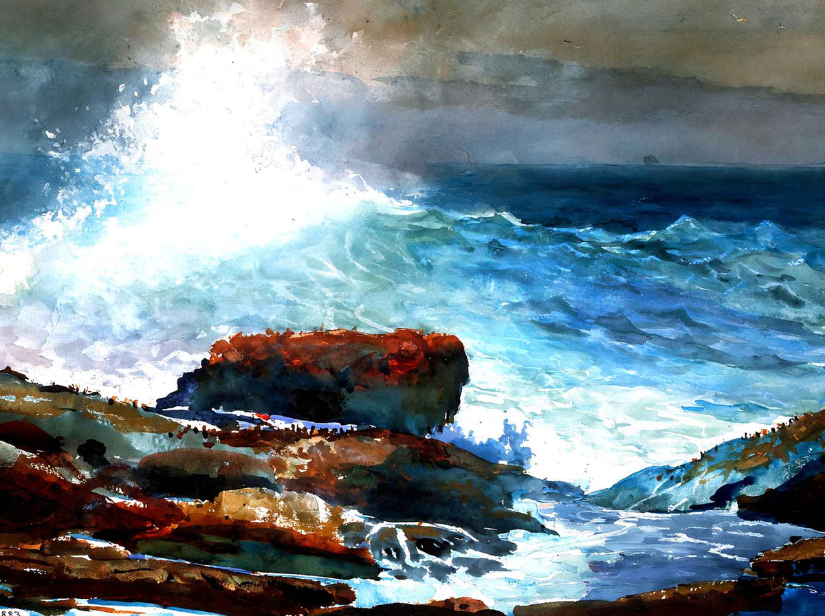 Incoming Tide, Scarboro Maine Fine Art Print 1883 by Winslow Homer (6 Sizes)