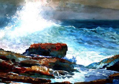 Incoming Tide, Scarboro Maine Fine Art Print 1883 by Winslow Homer (6 Sizes)