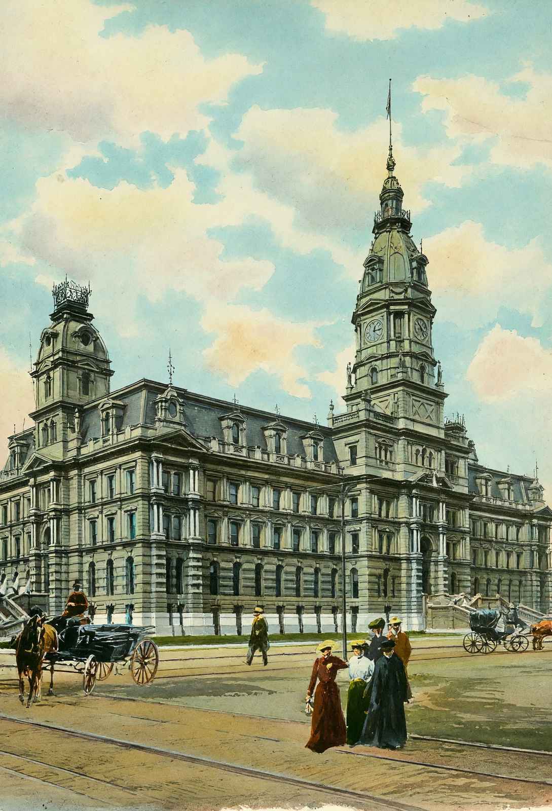 Marion County Court House Indianapolis in 1905 Art Print (7 Sizes)
