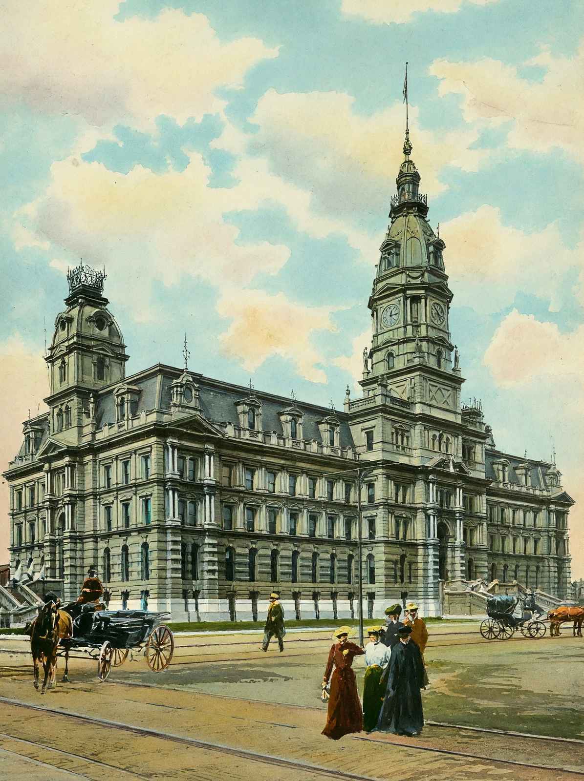 Marion County Court House Indianapolis in 1905 Art Print (7 Sizes)