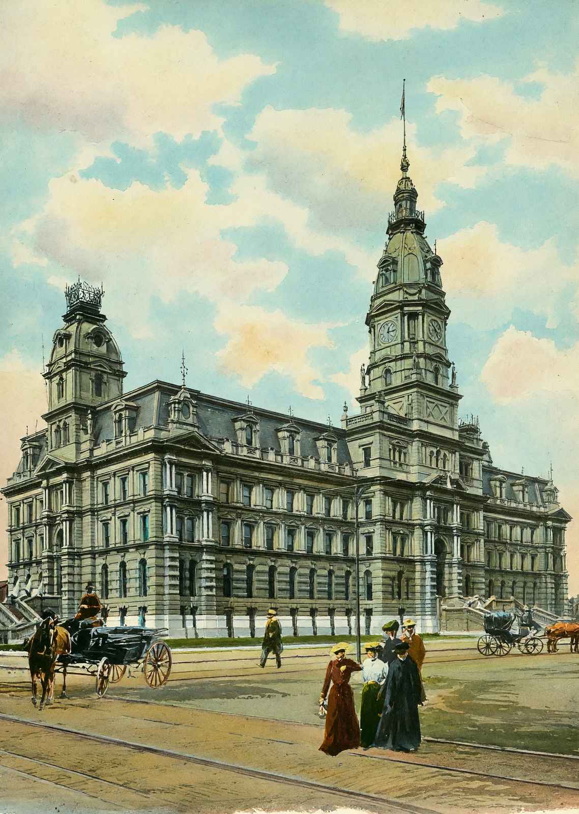Marion County Court House Indianapolis in 1905 Art Print (7 Sizes)