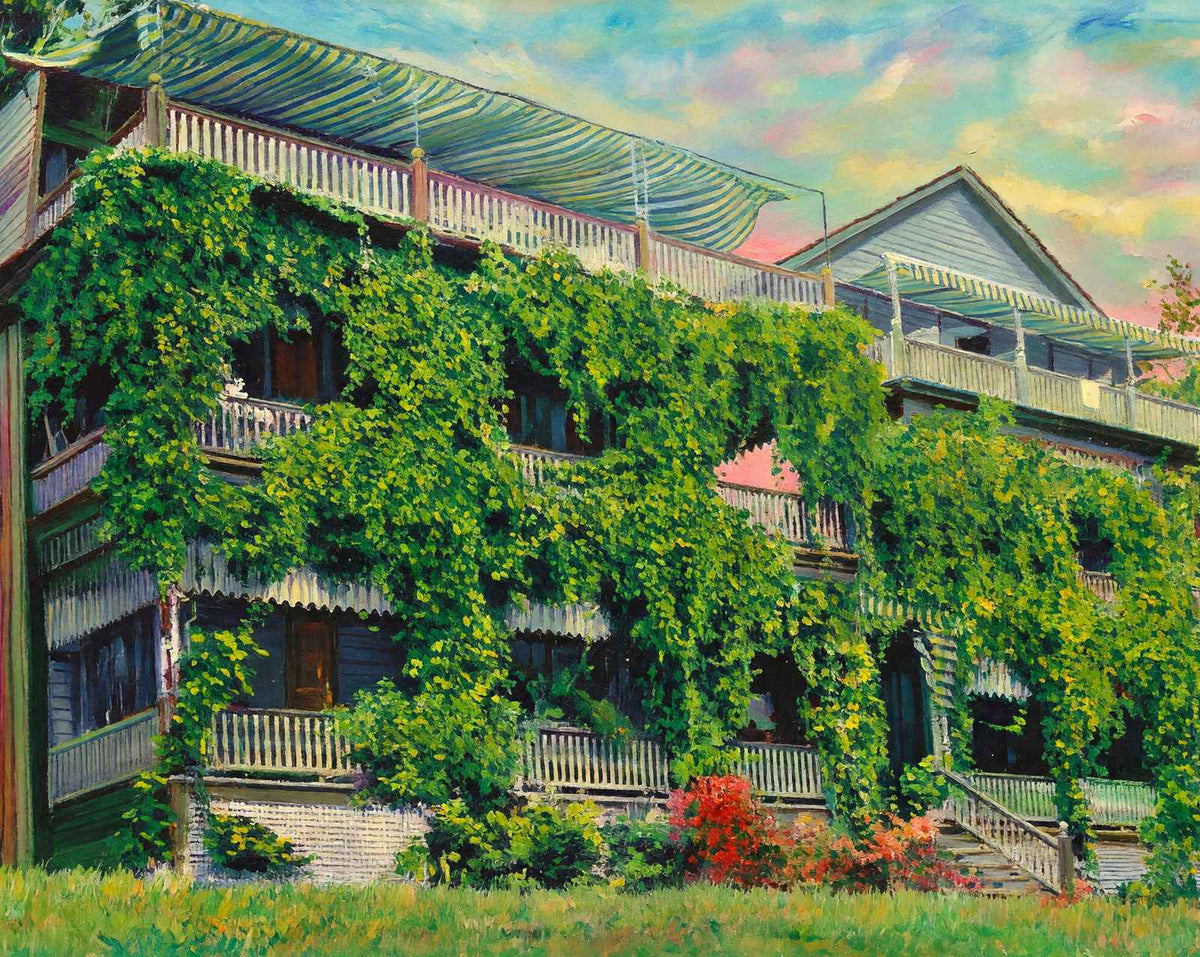 Indiana Cottages in Chautauqua in 1908 art print
