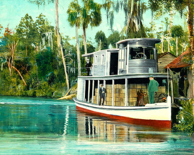 Orange Boat on the Ocklawaha River