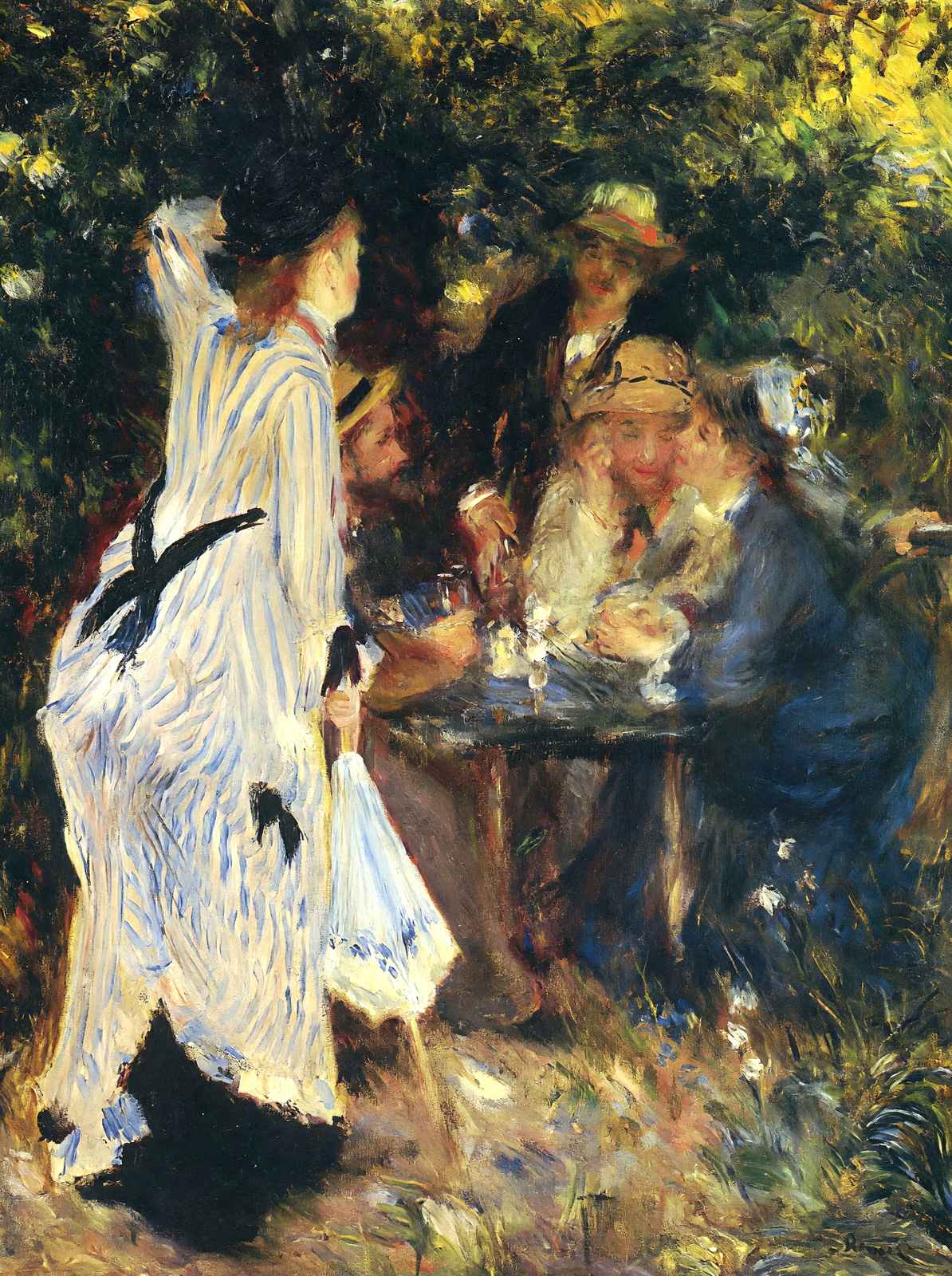 In the Garden Art Print 1876 Painting by Pierre-Auguste Renoir (6 Sizes)