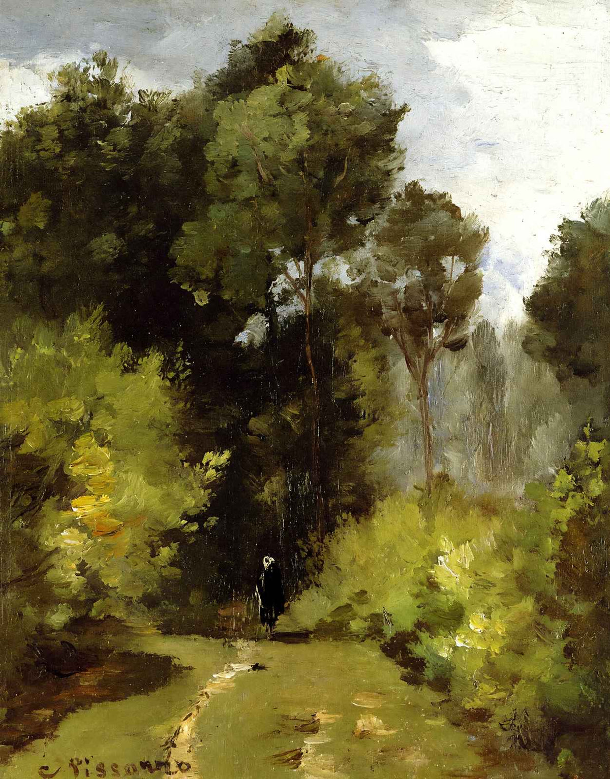 In the Woods Art Print 1864 Painting by Camille Pissarro (6 Sizes)