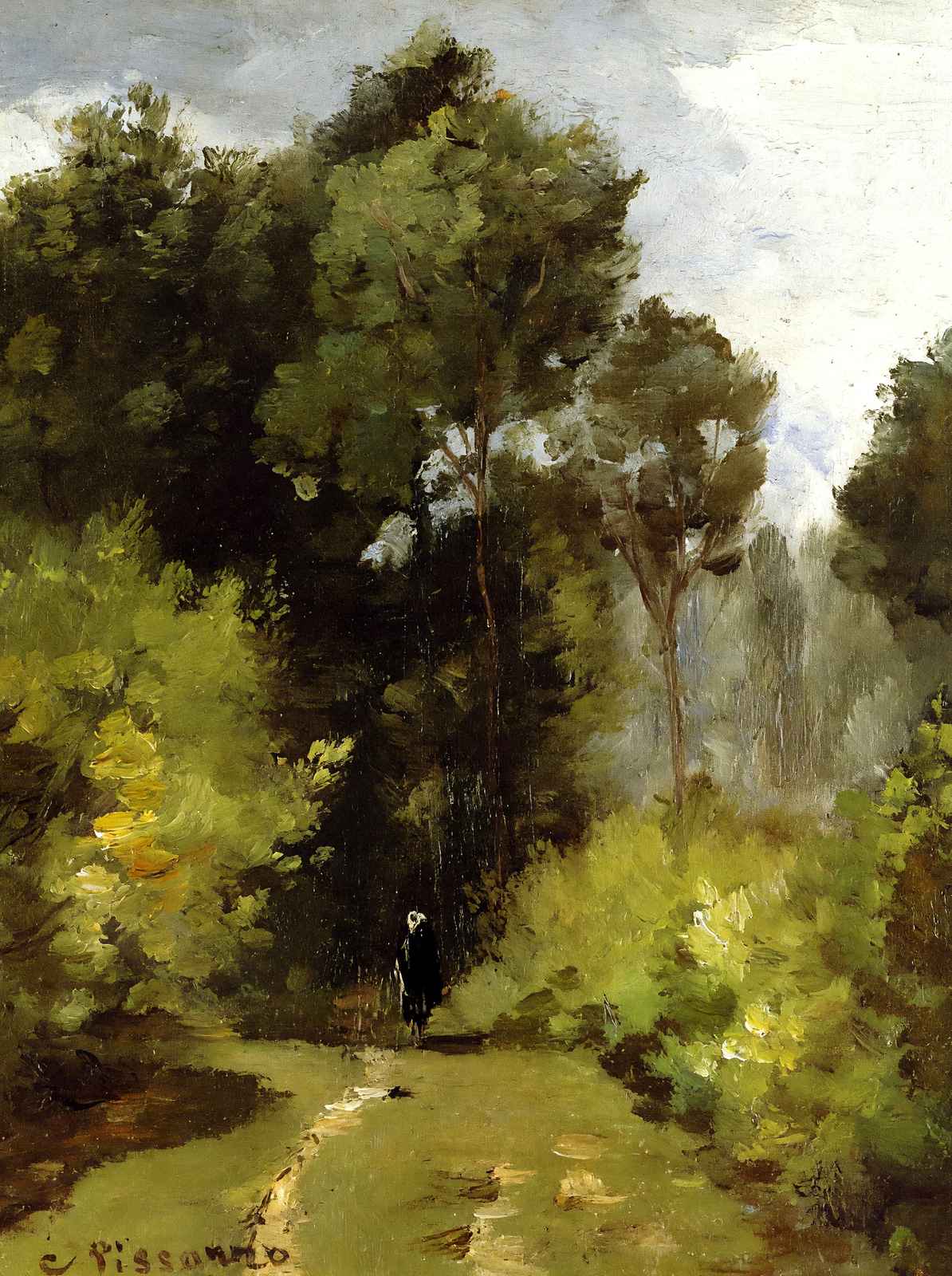 In the Woods Art Print 1864 Painting by Camille Pissarro (6 Sizes)