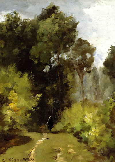In the Woods Art Print 1864 Painting by Camille Pissarro (6 Sizes)