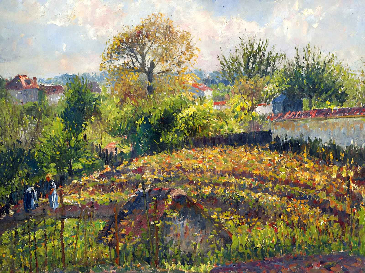 In the Garden Fine Art Print 1902 Painting by Camille Pissarro (6 Sizes)