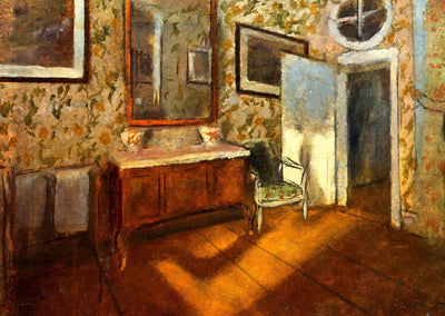 Interior at Menil-Hubert Art Print 1892 Painting by Edgar Degas (6 Sizes)