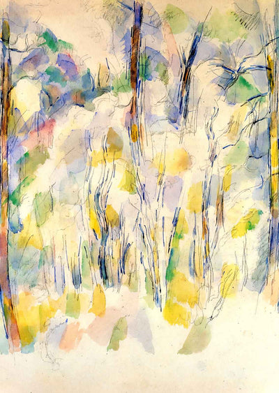 In the Woods Art Print 1900 Painting by Paul Cezanne (6 Sizes) - Archival Paper