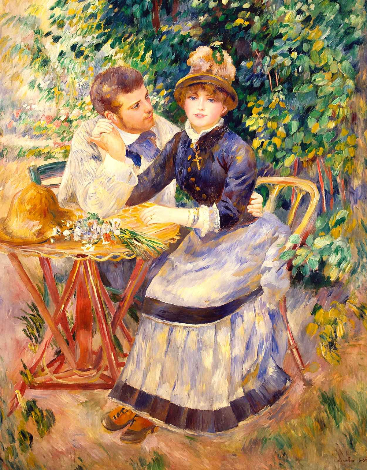 In the Garden Art Print 1885 Painting by Pierre-Auguste Renoir (6 Sizes)