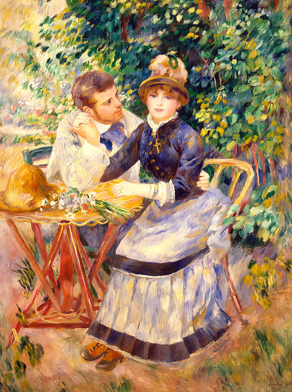 In the Garden Art Print 1885 Painting by Pierre-Auguste Renoir (6 Sizes)