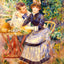 In the Garden (1885) painting by Pierre-Auguste Renoir (1885)