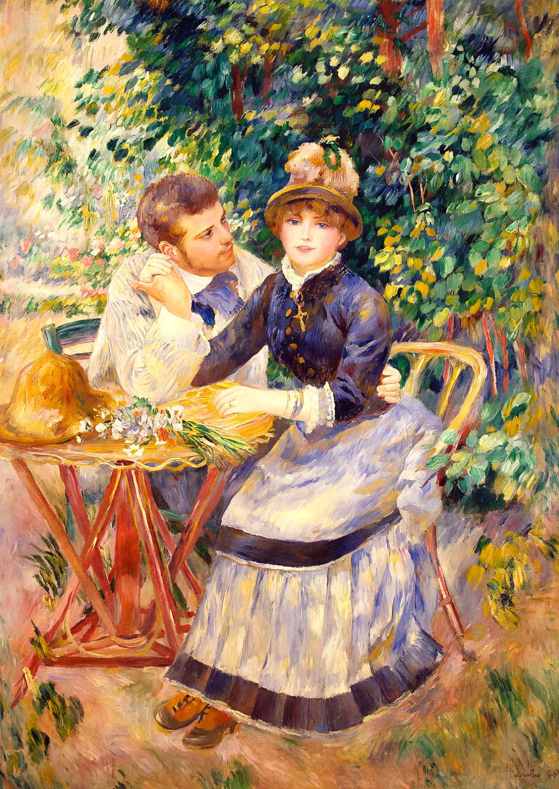 In the Garden Art Print 1885 Painting by Pierre-Auguste Renoir (6 Sizes)