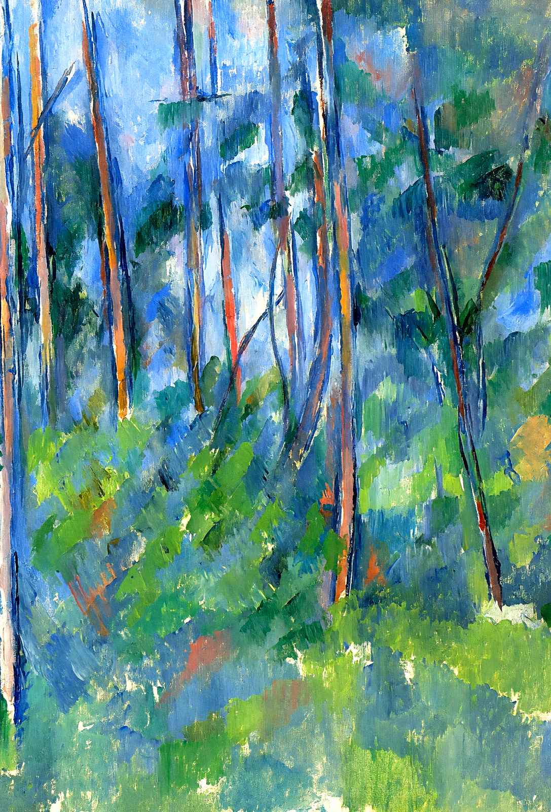 In the Woods Fine Art Print 1898 Painting by Paul Cezanne (6 Sizes) - Retouched