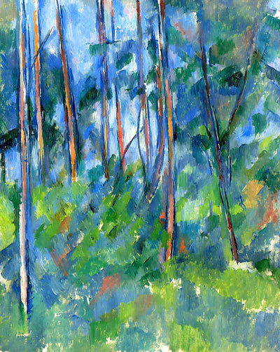 In the Woods (1898) fine art print by Paul Cezanne (1898)