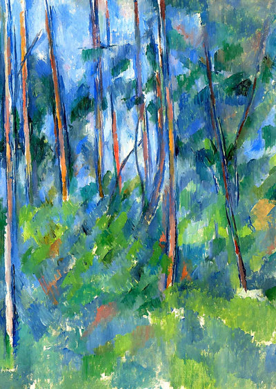 In the Woods Fine Art Print 1898 Painting by Paul Cezanne (6 Sizes) - Retouched