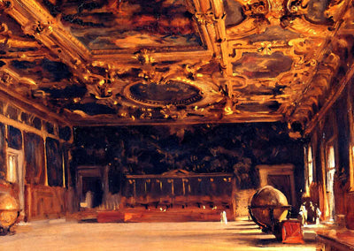 Interior of the Doge's Palace 1898 by John Singer Sargent Art Print (6 Sizes)