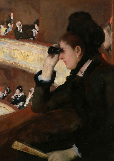 In the Loge Art Print Painting by Mary Stevenson Cassatt (6 Sizes)