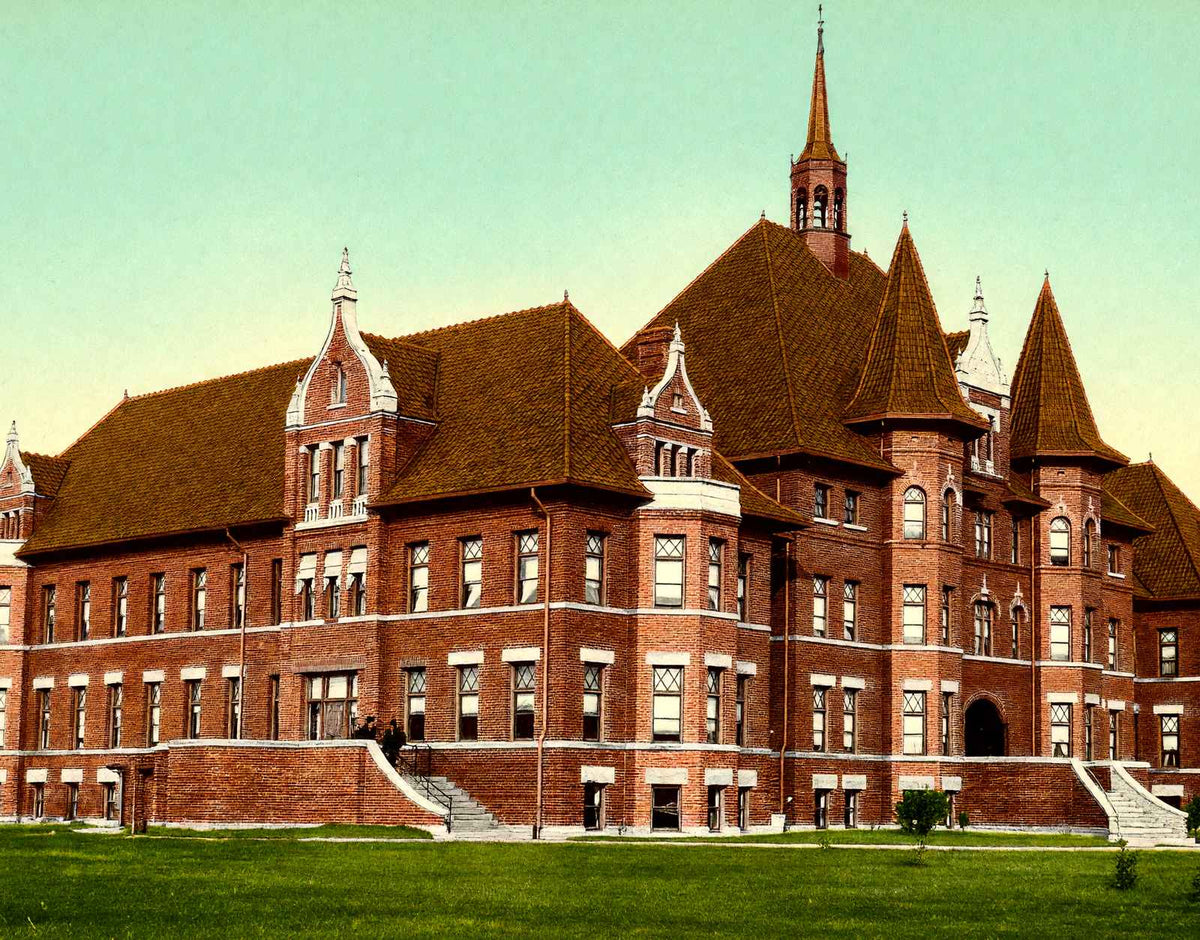 I.O.O.F. Home Springfield Ohio in 1907 Vintage Print (7 Sizes) - Acid Free