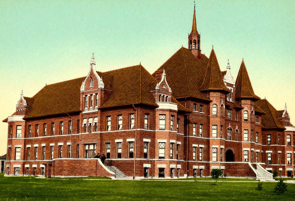 I.O.O.F. Home Springfield Ohio in 1907 Vintage Print (7 Sizes) - Acid Free