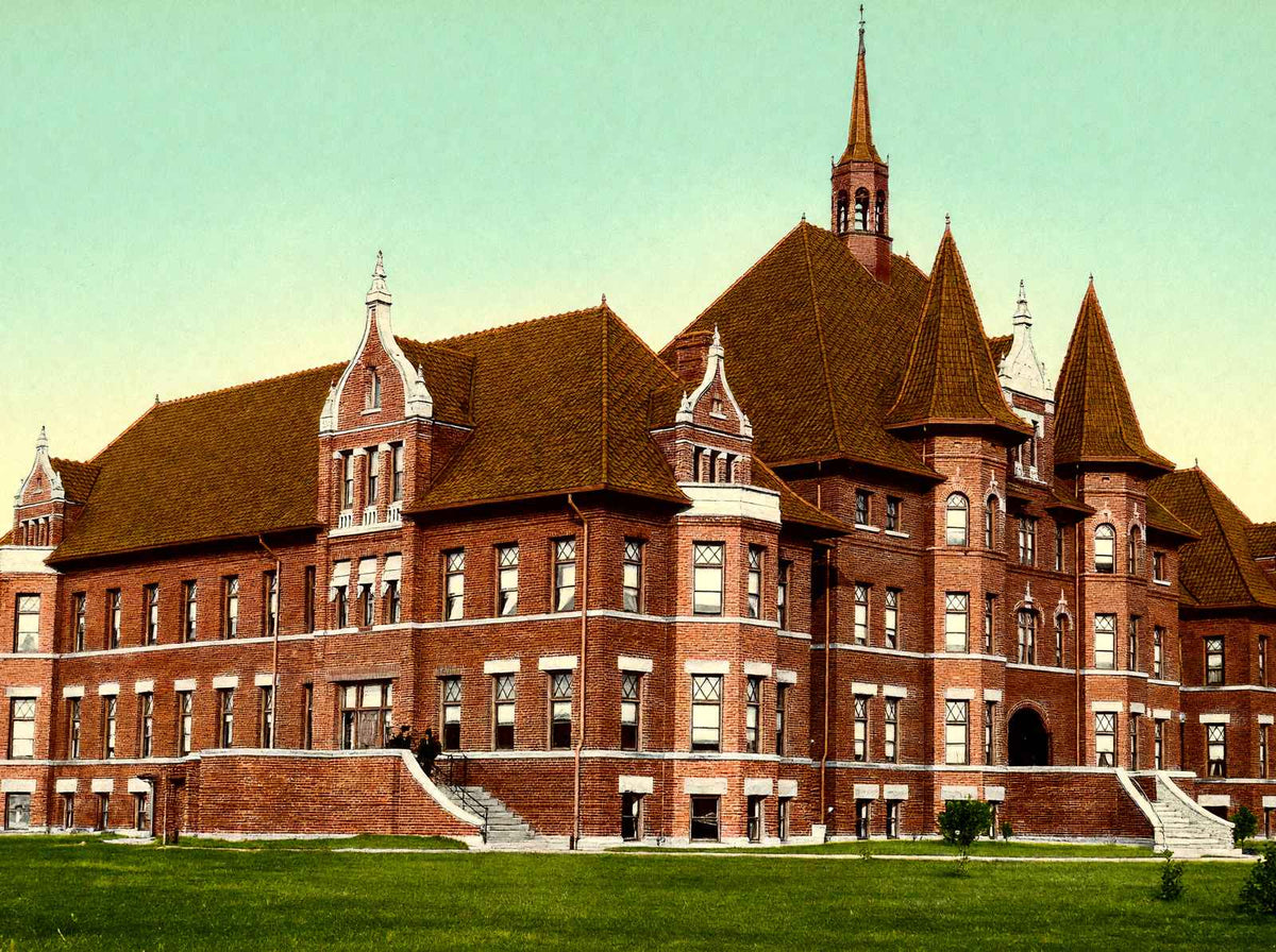 I.O.O.F. Home Springfield Ohio in 1907 Vintage Print (7 Sizes) - Acid Free