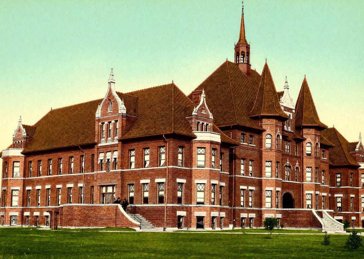 I.O.O.F. Home Springfield Ohio in 1907 Vintage Print (7 Sizes) - Acid Free
