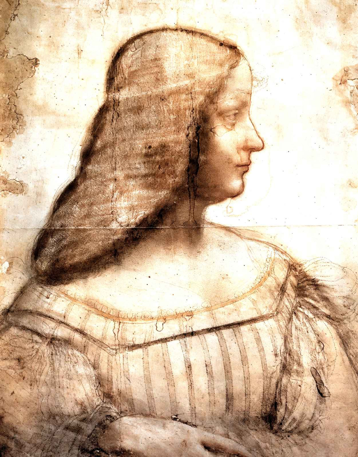 Isabella D'Este 1500 Painting by Leonardo da Vinci Art Print (6 Sizes)