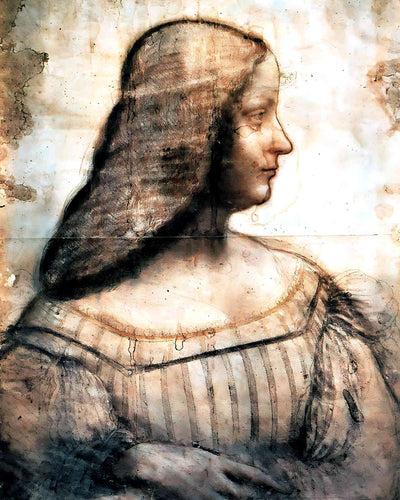 Isabella D'Este Painting by Leonardo da Vinci 8x10" Art Print - Acid Free