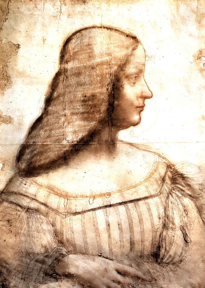 Isabella D'Este 1500 Painting by Leonardo da Vinci Art Print (6 Sizes)