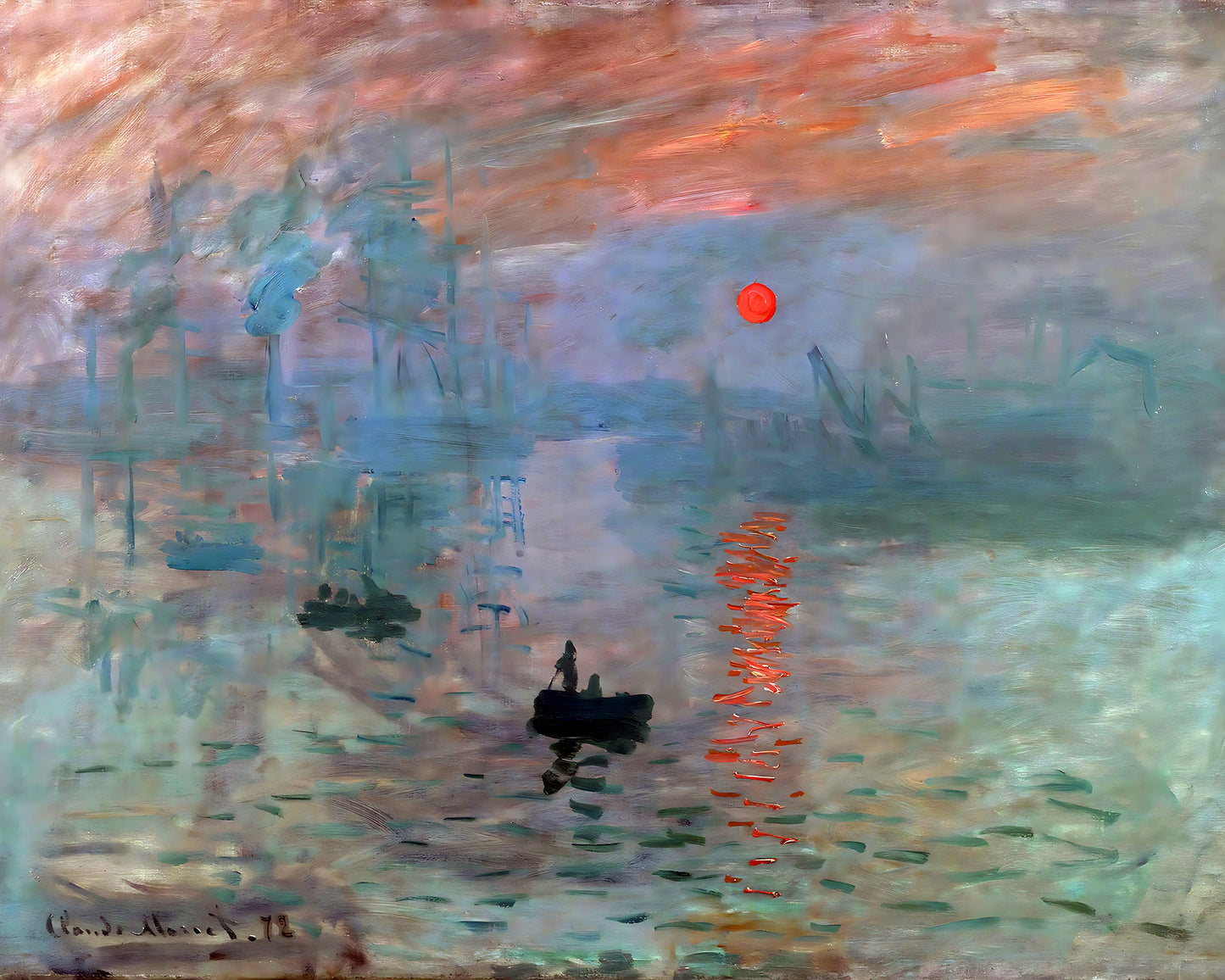 Impression, Sunrise Painting by Monet 8x10" Premium Art Print