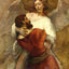 Jacob Wrestling with the Angel painting by Rembrandt (1659)
