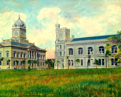 Courthouse and Armory art print