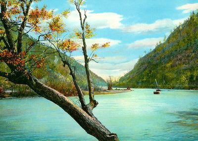 James River Through Blue Ridge Mountains VA in 1905 Vintage Print (7 Sizes)