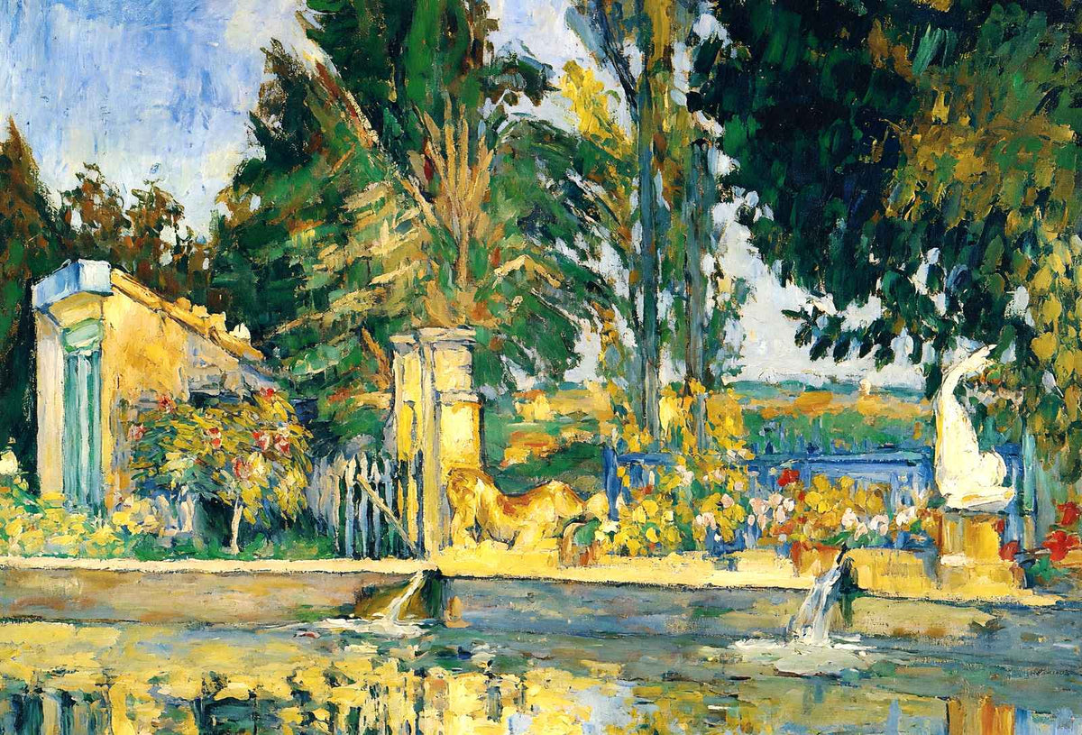 Jas De Bouffan, the Pool 1876 Painting by Paul Cezanne Art Print (6 Sizes)