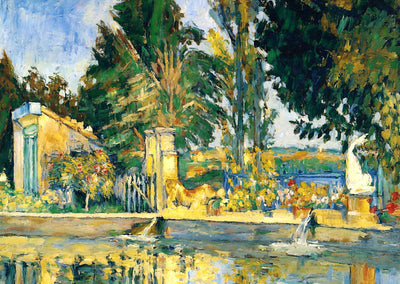 Jas De Bouffan, the Pool 1876 Painting by Paul Cezanne Art Print (6 Sizes)