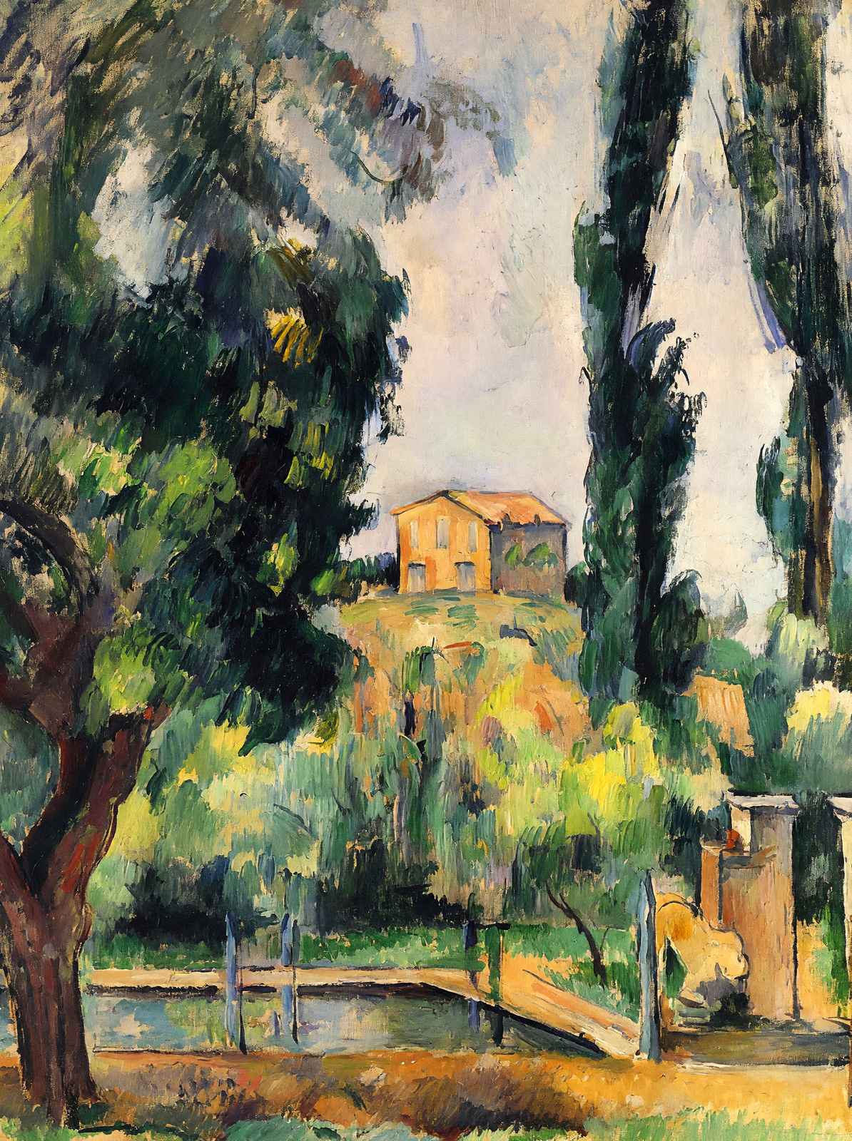 Jas De Bouffan Fine Art Print 1887 Painting by Paul Cezanne (6 Sizes)