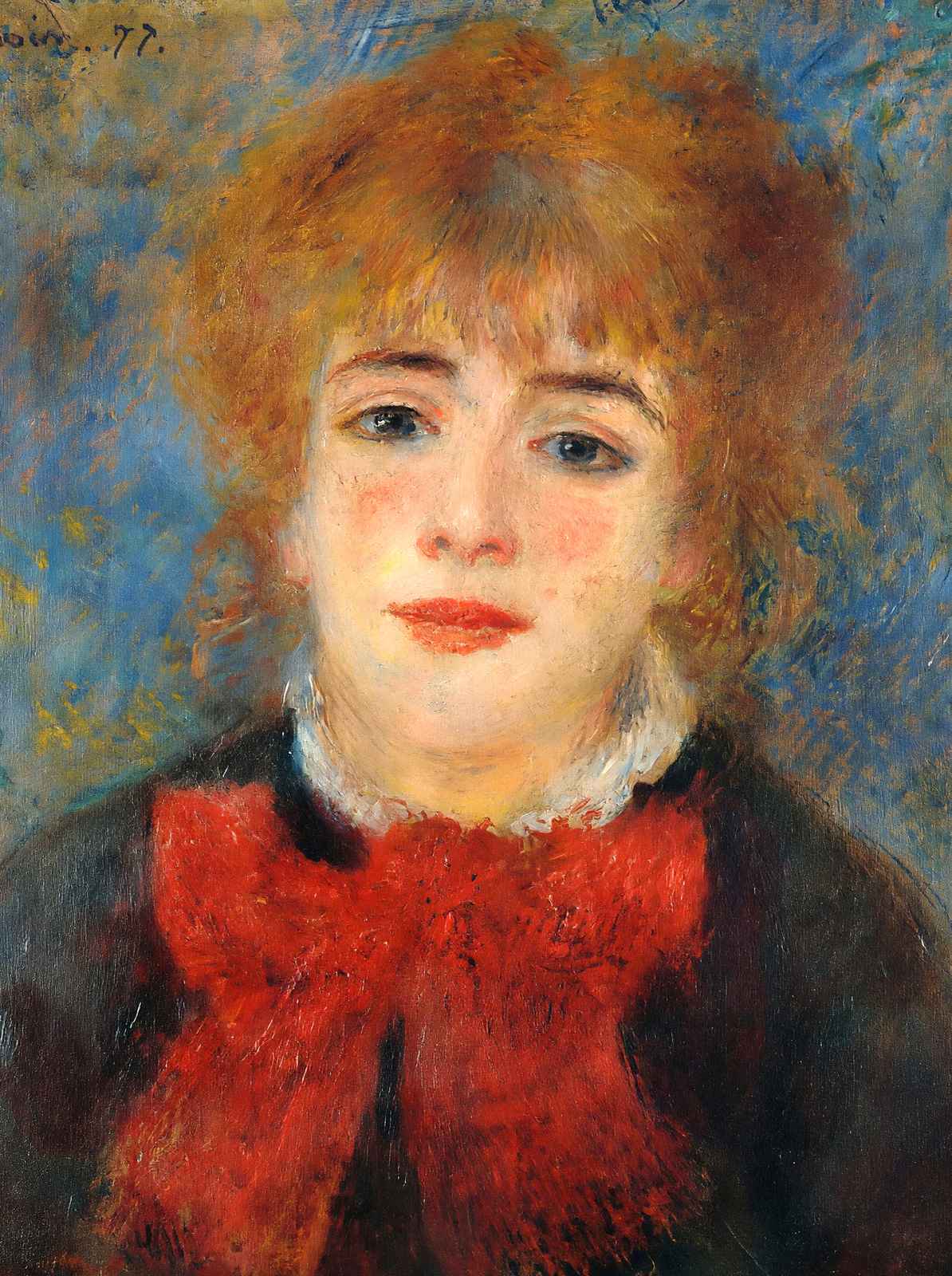 Jeanne Samary 1877 Painting by Pierre-Auguste Renoir Art Print (6 Sizes)