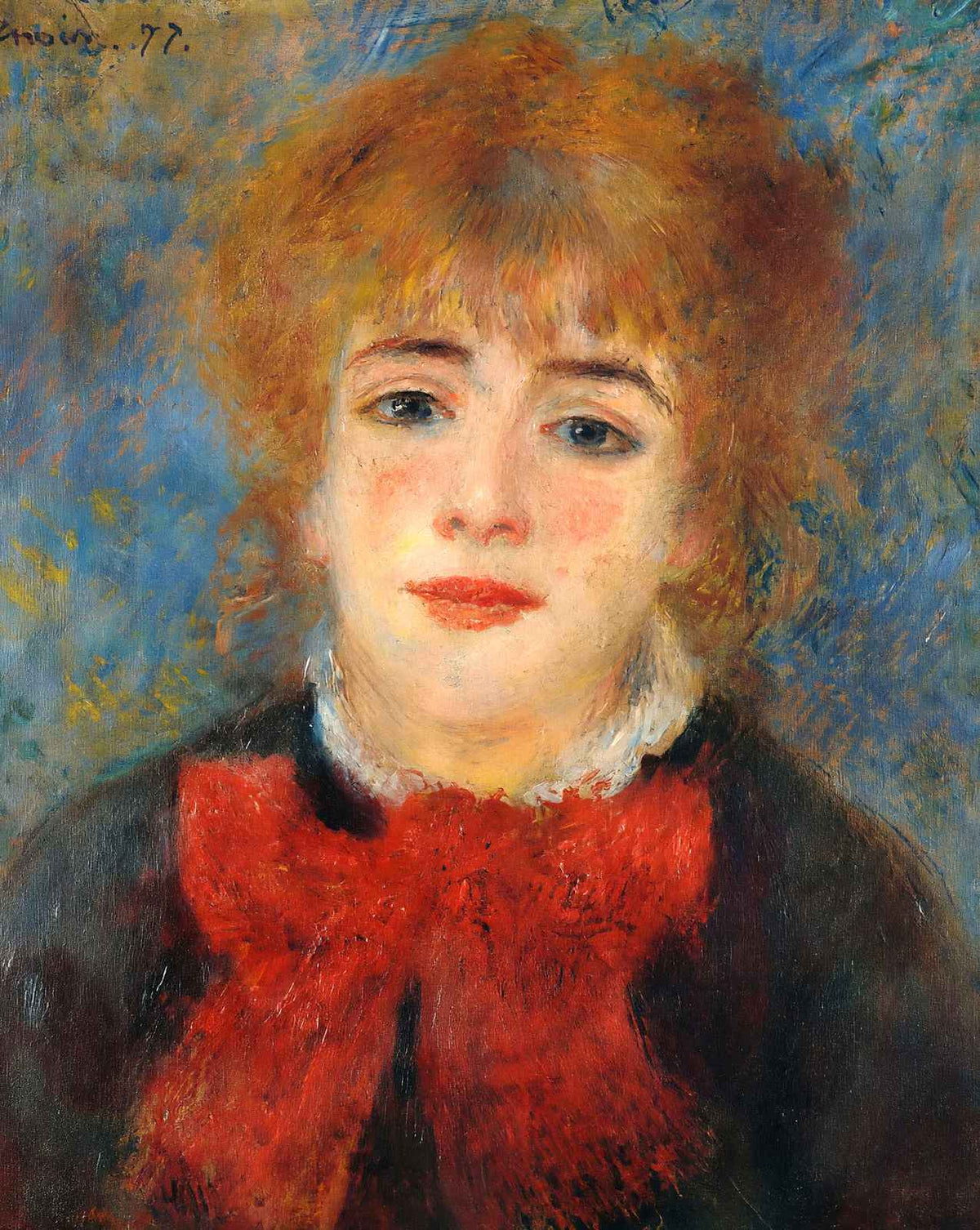Jeanne Samary art print by Pierre-Auguste Renoir (1877)