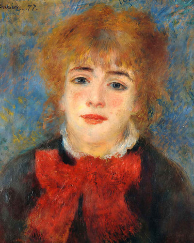 Jeanne Samary art print by Pierre-Auguste Renoir (1877)