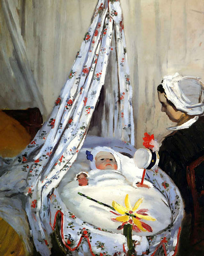 Jean Monet in the Craddle painting by Claude Monet (1867)