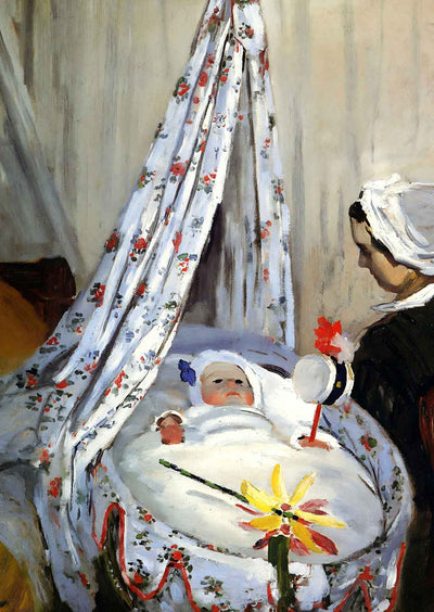 Jean Monet in the Craddle Art Print 1867 Painting by Claude Monet (6 Sizes)