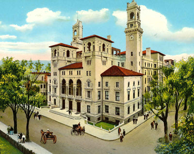 Jefferson Hotel in Richmond in 1905 vintage print