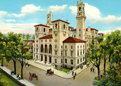 Jefferson Hotel Richmond VA in 1905 Vintage Print (7 Sizes) - Restored