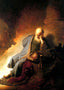 Jeremiah Mourning Over the Destruction 1630 Rembrandt Print (6 Sizes)
