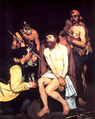 Jesus Mocked by the Soldiers 1865 Painting by Edouard Manet 8x10" Art Print