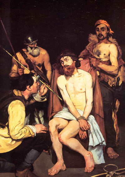 Jesus Mocked by the Soldiers Art Print 1865 Painting by Edouard Manet (6 Sizes)