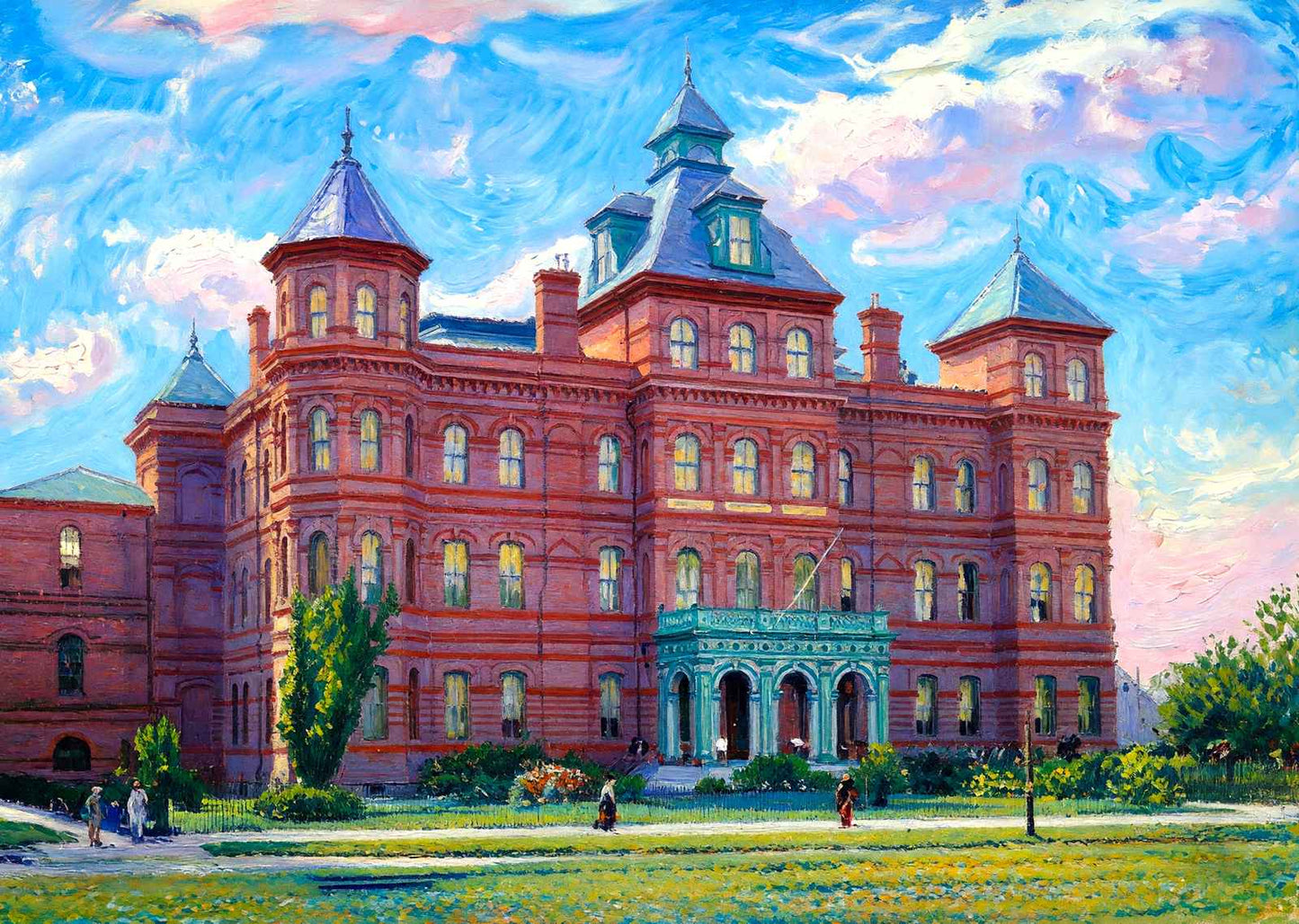 Jewish Orphans Home New Orleans in 1907 Art Print (7 Sizes) - Enhanced